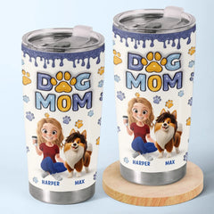 My Dog. My Best Friend - Dog Personalized Custom 3D Inflated Effect Printed Tumbler - Gift For Pet Owners. Pet Lovers