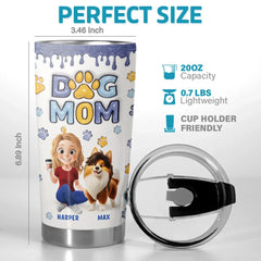My Dog. My Best Friend - Dog Personalized Custom 3D Inflated Effect Printed Tumbler - Gift For Pet Owners. Pet Lovers