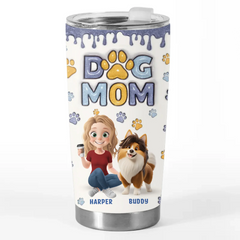 My Dog. My Best Friend - Dog Personalized Custom 3D Inflated Effect Printed Tumbler - Gift For Pet Owners. Pet Lovers