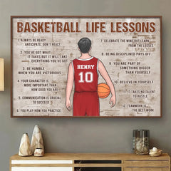 Chasing Hoops. Chasing Dreams - Personalized Custom Horizontal Poster - Gift For Sport Lovers. Sport Players