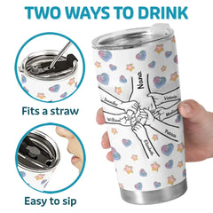 Together Always. No Matter What - Family Personalized Custom 3D Inflated Effect Printed Tumbler - Mother's Day. Gift For Mom. Grandma