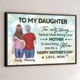 A Love No Words Can Define - Family Personalized Custom Horizontal Poster - Mother's Day. Gift For Mom. Daughter