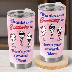 The Best Decision You Ever Made - Family Personalized Custom Tumbler - Mother's Day. Gift For Mom