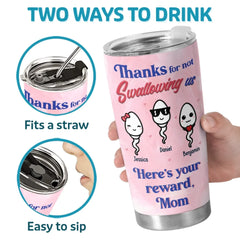 The Best Decision You Ever Made - Family Personalized Custom Tumbler - Mother's Day. Gift For Mom