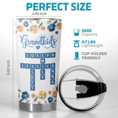 Pieces Of My Heart - Family Personalized Custom 3D Inflated Effect Printed Tumbler - Mother's Day. Gift For Mom. Grandma