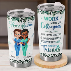 We Laugh. We Save Lives Together - Nurse Personalized Custom Tumbler - Appreciation. Thank You Gift. Nurse Life. Doctor Life