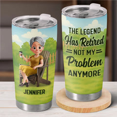 Retired. Not Expired - Personalized Custom Tumbler - Appreciation. Retirement Gift For Yourself. Best Friends. Siblings. Family Members. Coworkers