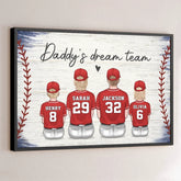 Family. The Ultimate Winning Team - Family Personalized Custom Horizontal Poster - Father's Day. Gift For Dad. Sport Lovers. Sport Players