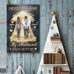 In Every Sunset. I Feel You - Memorial Personalized Custom Vertical Poster - Father's Day. Sympathy Gift For Couple. Husband Wife. Family Members