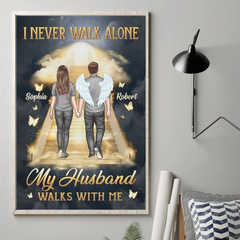 In Every Sunset. I Feel You - Memorial Personalized Custom Vertical Poster - Father's Day. Sympathy Gift For Couple. Husband Wife. Family Members