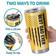 Dad. You Make Life Better - Family Personalized Custom Tumbler - Father's Day. Gift For Dad. Grandpa