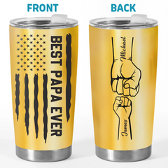 Dad. You Make Life Better - Family Personalized Custom Tumbler - Father's Day. Gift For Dad. Grandpa