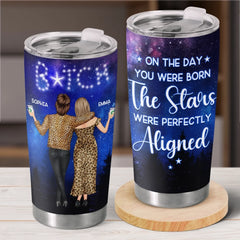 Written In The Stars. Impossible To Ignore - Bestie Personalized Custom Tumbler - Gift For Best Friends. BFF. Sisters