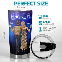 Written In The Stars. Impossible To Ignore - Bestie Personalized Custom Tumbler - Gift For Best Friends. BFF. Sisters