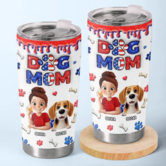 Custom 3D Inflated Effect Printed Tumbler - Personalized Birthday Gifts For Dog Lovers. Dog Dad And Mom - Fur Real Flavor