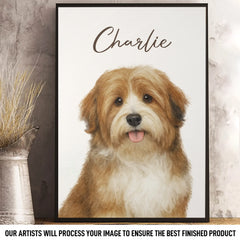 Custom Photo Vertical Poster - Personalized Birthday Gifts For Dog Cat Lovers. Dog Dad And Mom. Cat Owners - Pawtrait Perfection