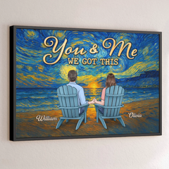 Custom Horizontal Poster - Personalized Anniversary Wedding Gifts For Husband And Wife. Him And Her - Still My Favorite View