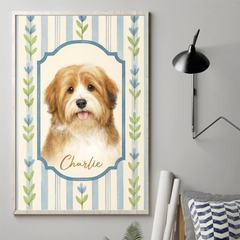 Custom Photo Vertical Poster - Personalized Pet Memorial Sympathy Gifts For Dogs. Cats - Joy In Every Wag