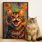 Custom Photo Vertical Poster - Personalized Pet Memorial Sympathy Gifts For Dogs. Cats - My Sunshine With Paws