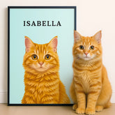 Custom Photo Vertical Poster - Personalized Pet Memorial Sympathy Gifts For Dogs. Cats - My Hooman Loves Me This Much