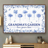 Custom Horizontal Poster - Personalized Birthday Gifts For Mom. Grandma - Grandma's Garden