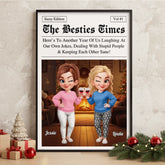 Custom Vertical Poster - Personalized Best Friend Christmas Birthday Gifts For Women. Besties. Sisters. BFF - With You Always Better