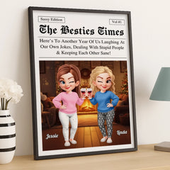 Custom Vertical Poster - Personalized Best Friend Christmas Birthday Gifts For Women. Besties. Sisters. BFF - With You Always Better