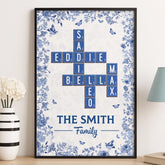 Custom Scrabble Vertical Poster - Personalized Birthday Gifts For Mom. Dad. Brother. Sister. Kids - Joy Grows When We Are One