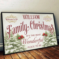 Custom Horizontal Poster - Personalized Christmas Birthday Gifts For Mom. Dad. Brother. Sister. Kids - Where Christmas Memories Never End