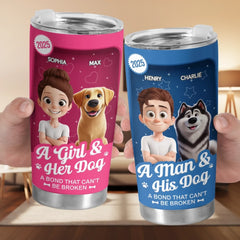 Custom Toy Box Tumbler - Personalized Birthday Gifts For Dog Lovers. Dog Dad And Mom - Paws And Coffee Vibes