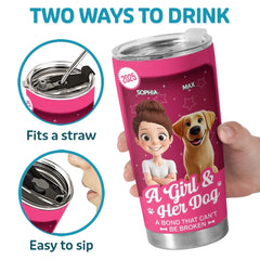 Custom Toy Box Tumbler - Personalized Birthday Gifts For Dog Lovers. Dog Dad And Mom - Paws And Coffee Vibes