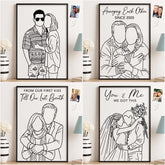 Custom Photo Vertical Poster - Personalized Anniversary Wedding Gifts For Husband And Wife. Him And Her - Love In Every Moment