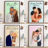 Custom Photo Vertical Poster - Personalized Anniversary Wedding Gifts For Husband And Wife. Him And Her - Better Together Always