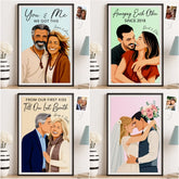 Custom Photo Vertical Poster - Personalized Anniversary Wedding Gifts For Husband And Wife. Him And Her - You Are My Home