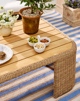 Woven Ceramic Dip Dish with Spoon