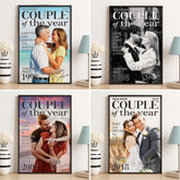 Custom Photo Vertical Poster - Personalized Anniversary Wedding Gifts For Husband And Wife. Him And Her - Choosing You Feels So Right