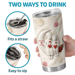 Custom Tumbler - Personalized Birthday Gifts For Grandma. Granddaughter - Love In Our Hearts