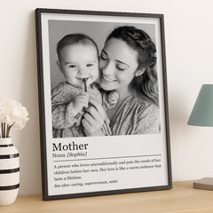 Custom Photo Vertical Poster - Personalized Mother's Day Gifts For Mom. Grandma - A Mother's Love Never Fades