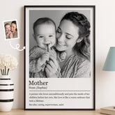 Custom Photo Vertical Poster - Personalized Mother's Day Gifts For Mom. Grandma - A Mother's Love Never Fades