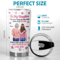 Custom 3D Inflated Effect Printed Tumbler - Personalized Mother's Day Birthday Gifts For Daughter - You Are My Greatest Echo