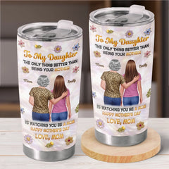 Custom 3D Inflated Effect Printed Tumbler - Personalized Mother's Day Birthday Gifts For Daughter - My Love. Your Legacy