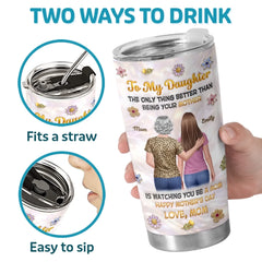 Custom 3D Inflated Effect Printed Tumbler - Personalized Mother's Day Birthday Gifts For Daughter - My Love. Your Legacy