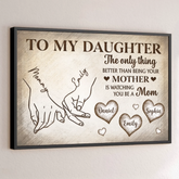 Custom Horizontal Poster - Personalized Mother's Day Birthday Gifts For Daughter - My Greatest Joy
