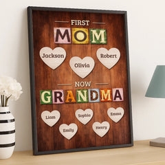 Custom Vertical Poster - Personalized Mother's Day Birthday Gifts For Mom. Grandma - From Mom To Grandma