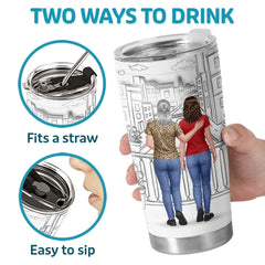 Custom 3D Inflated Effect Printed Tumbler - Personalized Mother's Day Gifts For Daughter - My Daughter. Now A Wonderful Mom