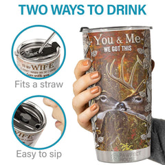 I Wish I Could Turn Back The Clock So I Would Love You Longer - Tumbler - To My Wife. Gift For Wife. Anniversary. Engagement. Wedding. Marriage Gift