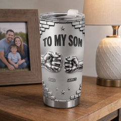 Custom Tumbler - Personalized Birthday Gifts For Son - For The Son Who Means Everything