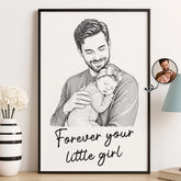 Custom Photo Vertical Poster - Personalized Mother's Day. Father's Day Gifts For Mom. Grandma. Dad. Grandpa - Roots Strong Love Endless