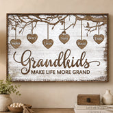 Custom Horizontal Poster - Personalized Birthday Gifts For Mom. Grandma - Blessed With Every Grand Child