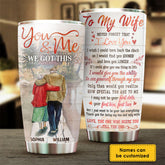 Never Forget That I Love You - Personalized Tumbler
